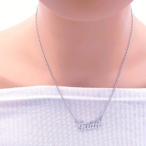 Faith Name Necklace